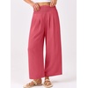 image:imageANRABESS Womens Wide Leg Palazzo Pants with Pockets  Lightweight Breathable High Waisted Pants Beach Vacation Flowy Lounge amp Casual Summer TrousersCoral