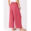 image:imageANRABESS Womens Wide Leg Palazzo Pants with Pockets  Lightweight Breathable High Waisted Pants Beach Vacation Flowy Lounge amp Casual Summer TrousersCoral