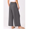 image:imageANRABESS Womens Wide Leg Palazzo Pants with Pockets  Lightweight Breathable High Waisted Pants Beach Vacation Flowy Lounge amp Casual Summer TrousersDark Grey