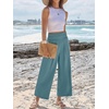 image:imageANRABESS Womens Wide Leg Palazzo Pants with Pockets  Lightweight Breathable High Waisted Pants Beach Vacation Flowy Lounge amp Casual Summer TrousersLake