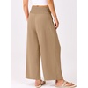 image:imageANRABESS Womens Wide Leg Palazzo Pants with Pockets  Lightweight Breathable High Waisted Pants Beach Vacation Flowy Lounge amp Casual Summer TrousersLight Brown Khaki