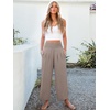 image:imageANRABESS Womens Wide Leg Palazzo Pants with Pockets  Lightweight Breathable High Waisted Pants Beach Vacation Flowy Lounge amp Casual Summer TrousersWheet