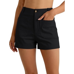 image:imageANRABESS Dressy Shorts for Women with Flat Pockets  WrinkleFree Stretchy Comfort Shorts Business Casual Office Work 2026 Summer Cute ClothesBlack
