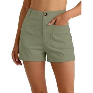 image:imageANRABESS Dressy Shorts for Women with Flat Pockets  WrinkleFree Stretchy Comfort Shorts Business Casual Office Work 2026 Summer Cute ClothesLight Green