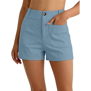 image:imageANRABESS Dressy Shorts for Women with Flat Pockets  WrinkleFree Stretchy Comfort Shorts Business Casual Office Work 2026 Summer Cute ClothesSky Blue