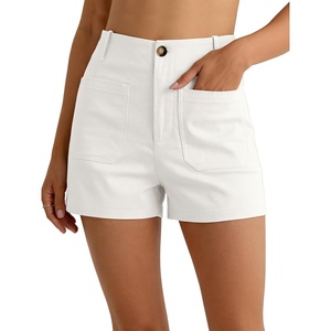 image:imageANRABESS Dressy Shorts for Women with Flat Pockets  WrinkleFree Stretchy Comfort Shorts Business Casual Office Work 2026 Summer Cute ClothesWhite