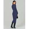 image:imageANRABESS Women Long Sleeve Sweater Dress Crewneck Bodycon Stretch Slim Fit Ribbed Knit Midi Dresses 2025 Fall Trendy Outfits