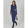 image:imageANRABESS Women Long Sleeve Sweater Dress Crewneck Bodycon Stretch Slim Fit Ribbed Knit Midi Dresses 2025 Fall Trendy Outfits