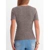 image:imageANRABESS Women Short Sleeve V Neck Shirts  Comfy Soft Slim Fitted Wrap Sexy Top Dressy Casual Daily Wear Work Vacation Going Out Spring Summer SweaterCool Ash Brown