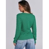 image:imageANRABESS Womens Cable Knit V Neck Fitted Sweaters  Long Sleeve Pullover Top Soft Cozy Business Casual Work amp Basic Daily Wear Fall Spring Outfits Winter Layer ClothingGreen