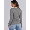 image:imageANRABESS Womens Cable Knit V Neck Fitted Sweaters  Long Sleeve Pullover Top Soft Cozy Business Casual Work amp Basic Daily Wear Fall Spring Outfits Winter Layer ClothingGrey