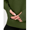 image:imageANRABESS Womens Long Sleeve Crew Neck Pullover Sweater  Ribbed Knit Tunic Top amp Thumb Hole Work Office Travel Basic Casual Fall Outfits For Daily Wear Winter Transition ClothingArmy Green
