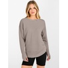 image:imageANRABESS Womens Long Sleeve Crew Neck Pullover Sweater  Ribbed Knit Tunic Top amp Thumb Hole Work Office Travel Basic Casual Fall Outfits For Daily Wear Winter Transition ClothingGray Apricot