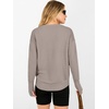 image:imageANRABESS Womens Long Sleeve Crew Neck Pullover Sweater  Ribbed Knit Tunic Top amp Thumb Hole Work Office Travel Basic Casual Fall Outfits For Daily Wear Winter Transition ClothingGray Apricot