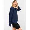 image:imageANRABESS Womens Long Sleeve Crew Neck Pullover Sweater  Ribbed Knit Tunic Top amp Thumb Hole Work Office Travel Basic Casual Fall Outfits For Daily Wear Winter Transition ClothingNavy Blue