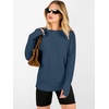 image:imageANRABESS Womens Long Sleeve Crew Neck Pullover Sweater  Ribbed Knit Tunic Top amp Thumb Hole Work Office Travel Basic Casual Fall Outfits For Daily Wear Winter Transition ClothingDusty Blue