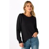 image:imageANRABESS Womens Long Sleeve Waffle Knit Basic Shirts  Soft Comfy Loose Fit Tunic Tops Crew Neck Curved Hem Business Casual Dressy Blouses Trendy Fall Winter OutfitsBlack