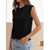 image:imageANRABESS Womens Sleeveless Scallop Knit Sweater Vest  Tank Tops Soft Blend Crew Neck Pullover Wavy Hem Regular Fit Preppy Y2K Style Lightweight Summer Fall 2026 Casual ChicBlack
