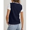 image:imageANRABESS Womens Sleeveless Scallop Knit Sweater Vest  Tank Tops Soft Blend Crew Neck Pullover Wavy Hem Regular Fit Preppy Y2K Style Lightweight Summer Fall 2026 Casual ChicNavy Blue