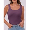image:imageANRABESS Womens Sleeveless Scoop Neck Tank Top Ribbed Fitted Summer Basic Slim Cute Tops 2026Dark Purple