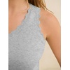 image:imageANRABESS Womens Summer Tank Tops Wool Blend V Neck Ruffle Sleeveless Sweater Fitted Casual Going Out Work Travel ShirtsLight Grey