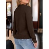 image:imageANRABESS Womens Sweaters V Neck Scallop Long Sleeve Pullover  Soft Lightweight Knit Top Cute Ribbed Cuff Loose Fit Casual Basic Elegant Office Work Daily Wear Fall Spring OutfitsCoffee
