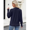 image:imageANRABESS Sweaters for Women Long Sleeve V Neck Lightweight Shirts Business Casual Work Blouses 2026 Fall Knit Pullover TopsNavy Blue
