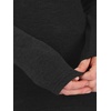 image:imageANRABESS Women Long Sleeve Slim Fit Sweaters Top  Crew Neck Non See Through Cozy Stretchy Knit Shirts Casual Office Travel Winter Layering Fall Spring Faux Wool ClothingBlack