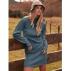 image:imageANRABESS Women Long Sleeve Turtle Mock Neck Rib Knit Stretch Slim Fitted Bodycon Sweater Mini Short Dress 2026 Fall OutfitsNavy