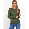 image:imageANRABESS Womens Crewneck Long Sleeve Knit Sweater  Soft Lightweight Loose Fit Basic Pullover TopsCasual OfficeLayering Daily WearFall Winter OutfitsArmy Green
