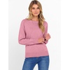 image:imageANRABESS Womens Crewneck Long Sleeve Knit Sweater  Soft Lightweight Loose Fit Basic Pullover TopsCasual OfficeLayering Daily WearFall Winter OutfitsCoral Pink
