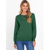 image:imageANRABESS Womens Crewneck Long Sleeve Knit Sweater  Soft Lightweight Loose Fit Basic Pullover TopsCasual OfficeLayering Daily WearFall Winter OutfitsForest Green