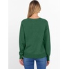 image:imageANRABESS Womens Crewneck Long Sleeve Knit Sweater  Soft Lightweight Loose Fit Basic Pullover TopsCasual OfficeLayering Daily WearFall Winter OutfitsForest Green