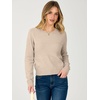 image:imageANRABESS Womens Cropped Crew Neck Long Sleeve Sweater  Lightweight Soft Ribbed Knit PulloverSlim Fit TopsBusiness Casual OutfitsWork Office AllDay WearFall Winter ClothesAlmond