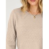 image:imageANRABESS Womens Cropped Crew Neck Long Sleeve Sweater  Lightweight Soft Ribbed Knit PulloverSlim Fit TopsBusiness Casual OutfitsWork Office AllDay WearFall Winter ClothesAlmond