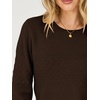 image:imageANRABESS Womens Cropped Crew Neck Long Sleeve Sweater  Lightweight Soft Ribbed Knit PulloverSlim Fit TopsBusiness Casual OutfitsWork Office AllDay WearFall Winter ClothesCoffee