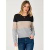 image:imageANRABESS Womens Cropped Crew Neck Long Sleeve Sweater  Lightweight Soft Ribbed Knit PulloverSlim Fit TopsBusiness Casual OutfitsWork Office AllDay WearFall Winter ClothesBlackbeigegrey