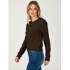 image:imageANRABESS Womens Cropped Crew Neck Long Sleeve Sweater  Lightweight Soft Ribbed Knit PulloverSlim Fit TopsBusiness Casual OutfitsWork Office AllDay WearFall Winter ClothesCoffee