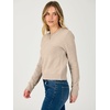 image:imageANRABESS Womens Cropped Crew Neck Long Sleeve Sweater  Lightweight Soft Ribbed Knit PulloverSlim Fit TopsBusiness Casual OutfitsWork Office AllDay WearFall Winter ClothesAlmond