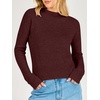 image:imageANRABESS Womens Long Sleeve Crew Neck Knit Sweaters  RibbedSoft Comfy BreathableBusiness Casual Basic Pullover Tops Work Office Daily Outfits Fall Winter Layering ClothingWine Red
