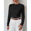 image:imageANRABESS Womens Long Sleeve Crew Neck Knit Sweaters  RibbedSoft Comfy BreathableBusiness Casual Basic Pullover Tops Work Office Daily Outfits Fall Winter Layering ClothingBlack