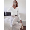 image:imageANRABESS Womens Long Sleeve Cropped Pullover Sweaters  V Neck Scalloped Lightweight Sweater Tops Soft Comfy Business Casual Work Travel Vacation Fall Winter Layer ClothingWhite