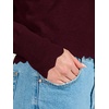 image:imageANRABESS Womens Long Sleeve Scalloped Cropped Sweaters  Lightweight Soft Comfy Ribbed KnitDressy Casual Pullover TopsBusiness Work OfficeTravel Vacation WearFall Winter ClothesDrak Red