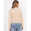 image:imageANRABESS Womens Long Sleeve Scalloped Cropped Sweaters  Lightweight Soft Comfy Ribbed KnitDressy Casual Pullover TopsBusiness Work OfficeTravel Vacation WearFall Winter ClothesAlmond
