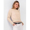 image:imageANRABESS Womens Long Sleeve Scalloped Cropped Sweaters  Lightweight Soft Comfy Ribbed KnitDressy Casual Pullover TopsBusiness Work OfficeTravel Vacation WearFall Winter ClothesAlmond