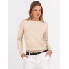 image:imageANRABESS Womens Long Sleeve Scalloped Cropped Sweaters  Lightweight Soft Comfy Ribbed KnitDressy Casual Pullover TopsBusiness Work OfficeTravel Vacation WearFall Winter ClothesAlmond