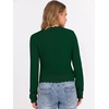 image:imageANRABESS Womens Long Sleeve Scalloped Cropped Sweaters  Lightweight Soft Comfy Ribbed KnitDressy Casual Pullover TopsBusiness Work OfficeTravel Vacation WearFall Winter ClothesForest Green