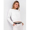 image:imageANRABESS Womens Long Sleeve Scalloped Cropped Sweaters  Lightweight Soft Comfy Ribbed KnitDressy Casual Pullover TopsBusiness Work OfficeTravel Vacation WearFall Winter ClothesWhite