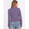 image:imageANRABESS Womens Long Sleeve Scalloped Cropped Sweaters  Lightweight Soft Comfy Ribbed KnitDressy Casual Pullover TopsBusiness Work OfficeTravel Vacation WearFall Winter ClothesPurple