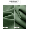 image:imageANRABESS Womens Long Sleeve Sweatshirt Crewneck Tunic Tops  Side Split High Low HemLoose Rayon BlendRibbed CuffsCasual Lounge School Daily OutfitsFall SpringGreen